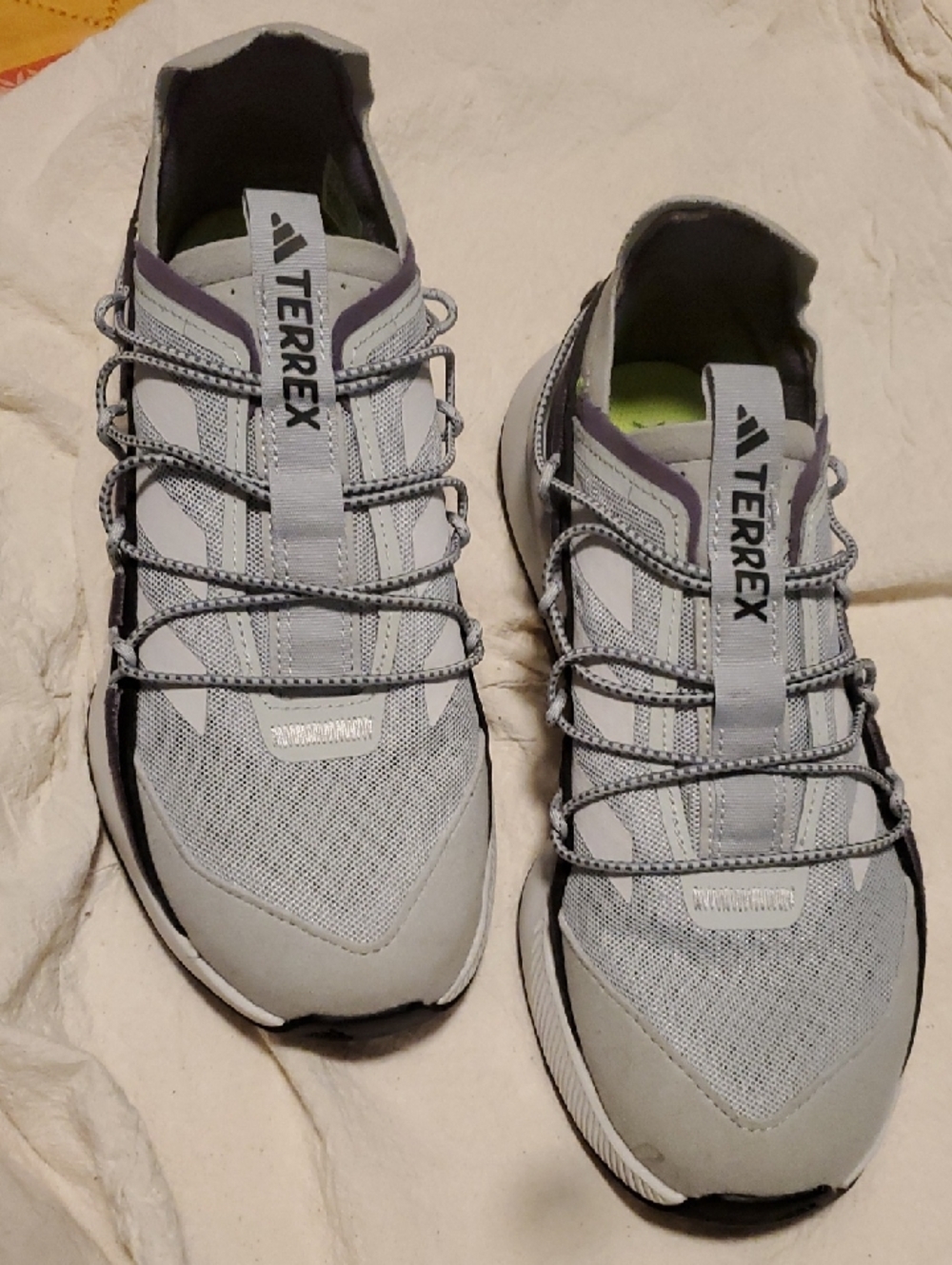 adidas Trail Shoe in Neon Green and Purple